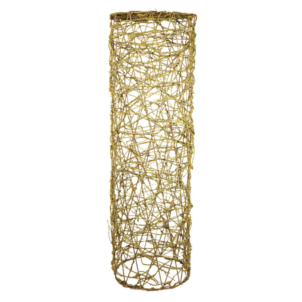 Socle vase en fer marron rotin H72 - Maisons du Monde