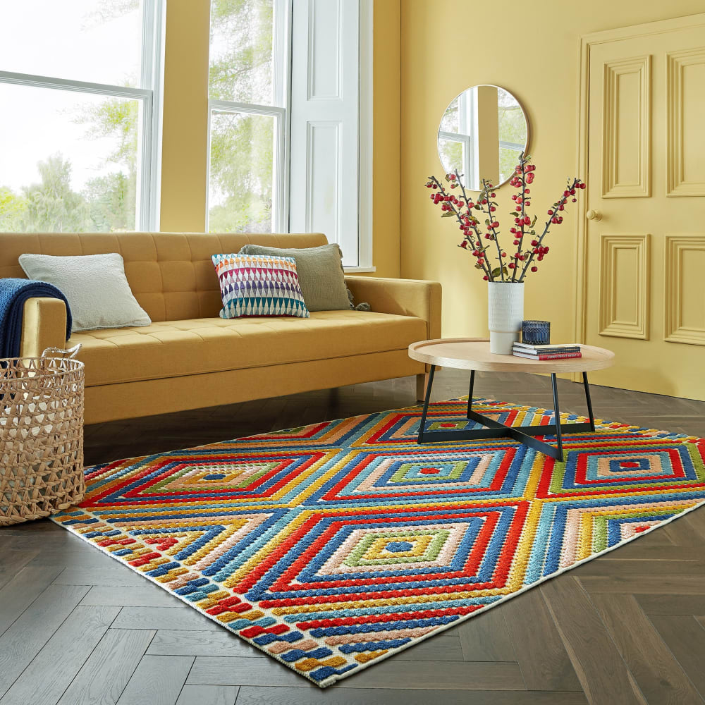 Tapis intérieur extérieur moderne multicolore 120x170 cm - Maisons du Monde