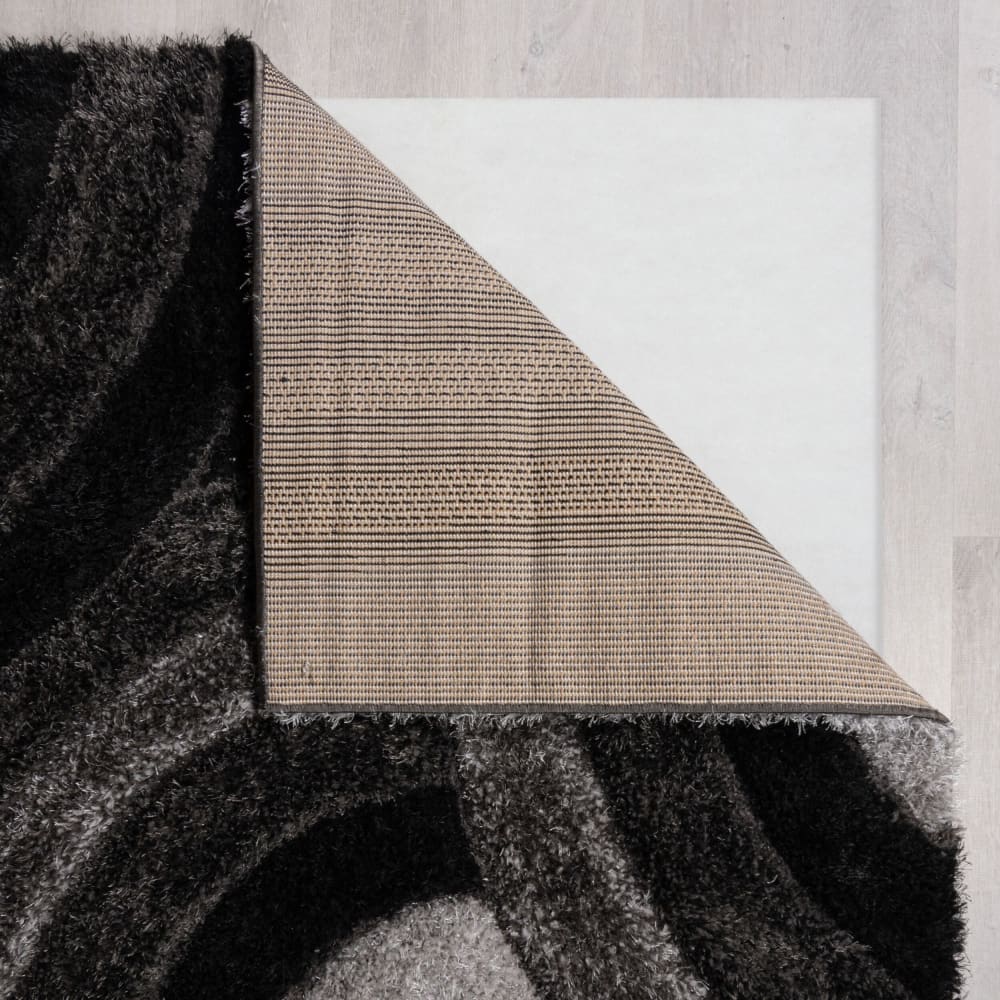 Tapis de salon épais moderne gris 120x170 cm — vue 4