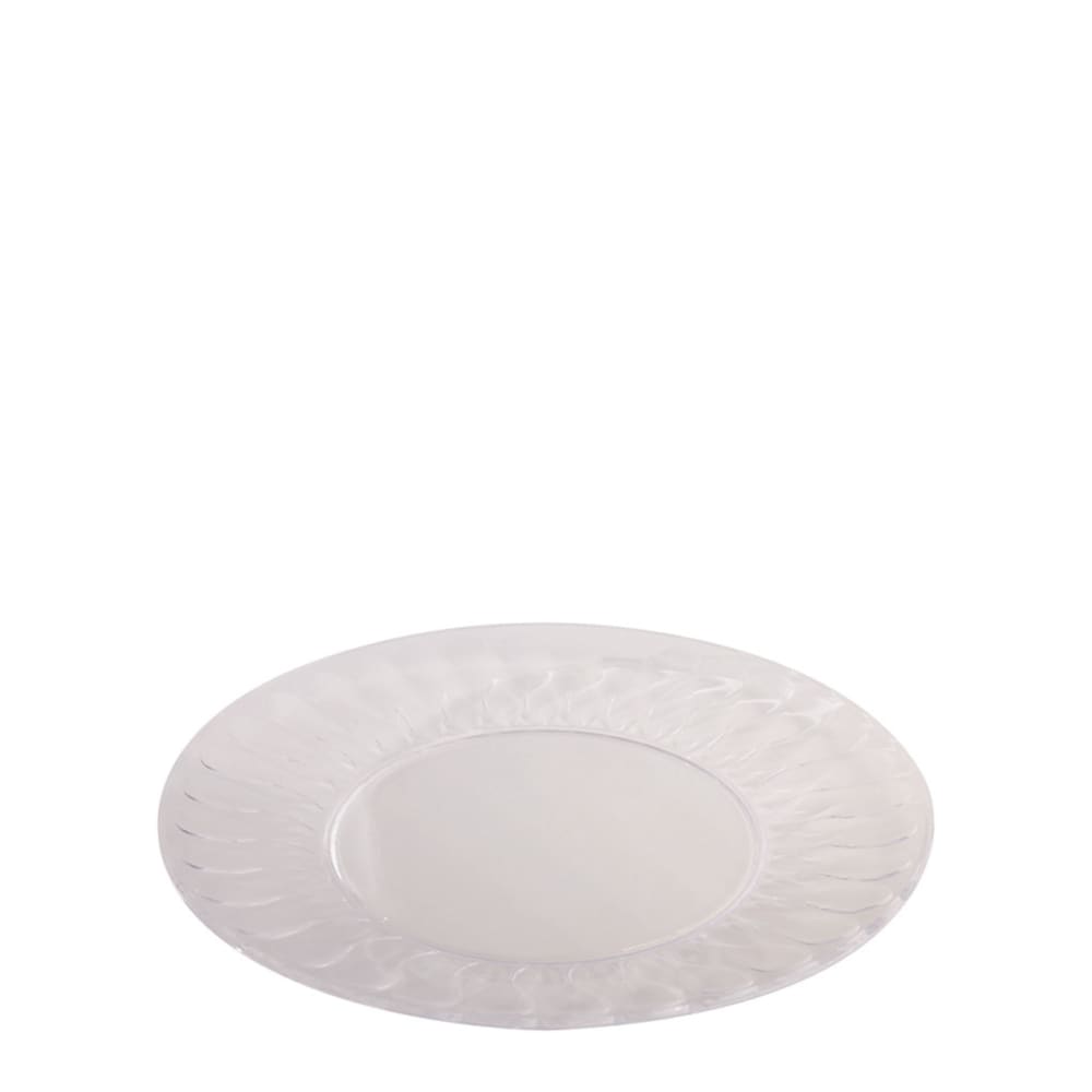 Assiette ronde en acrylique transparent d28 Assiette ronde en acrylique transparent d28