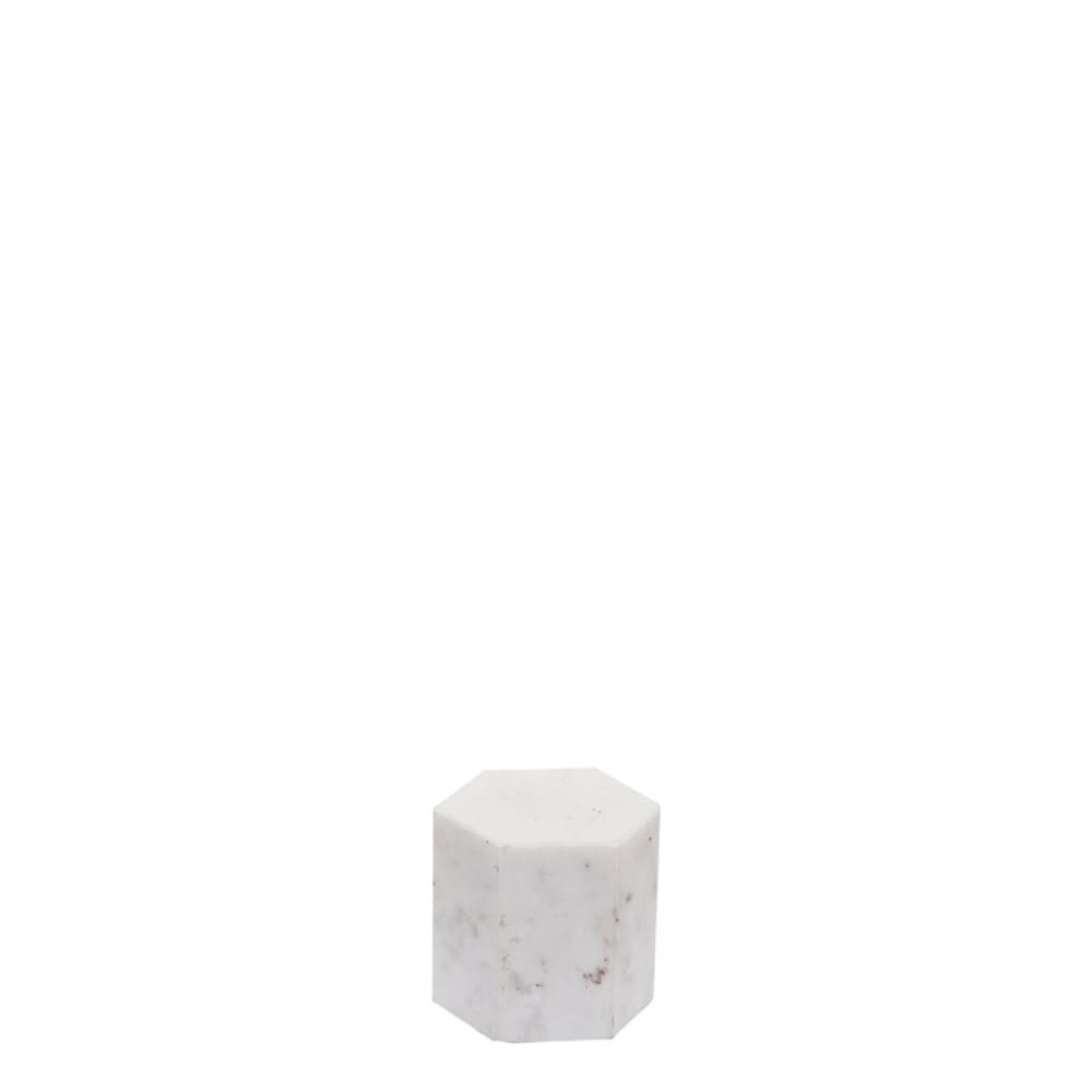 Presse papiers en marbre blanc et gris h5