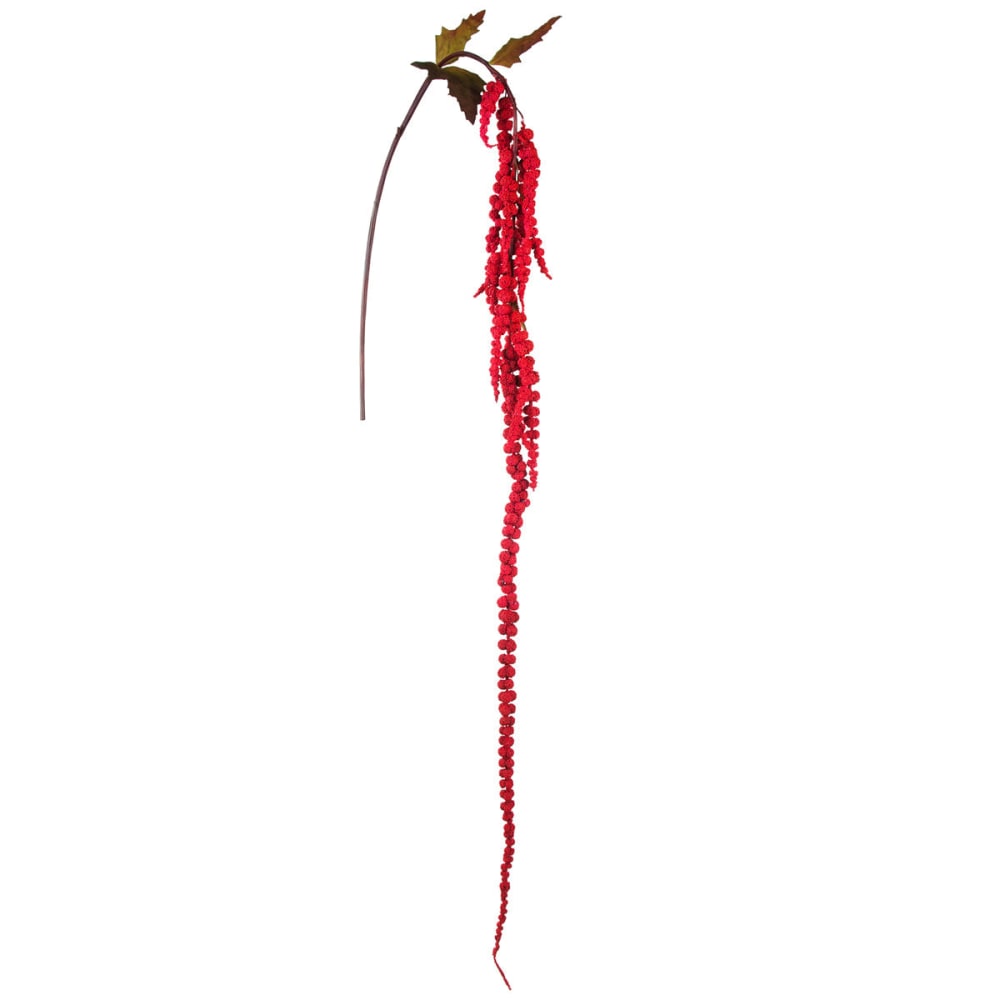 Sia Deco Künstlicher herabhängender Amaranth-Stiel H177, Rot style modern Rot Pvc - Polyvinlychlorid