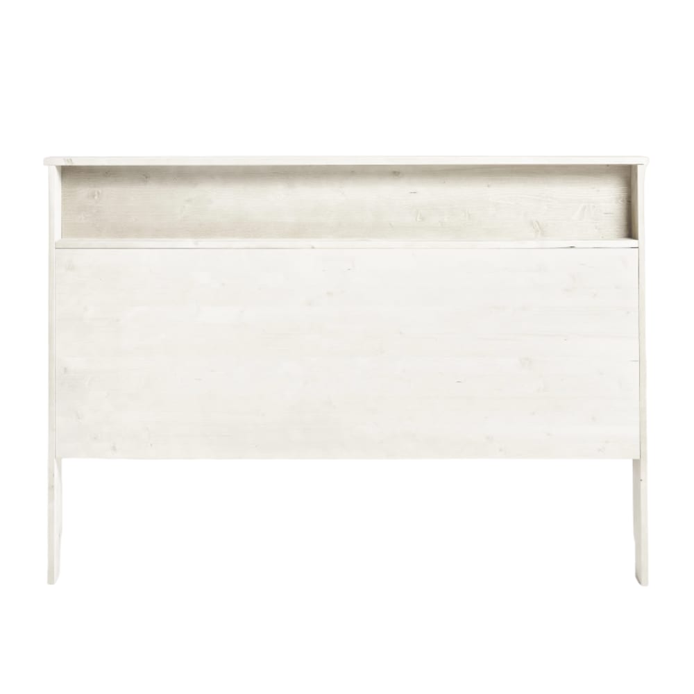 Hannun Bettkopfteil mit Stauraum 150 cm weiß style modern - Holz