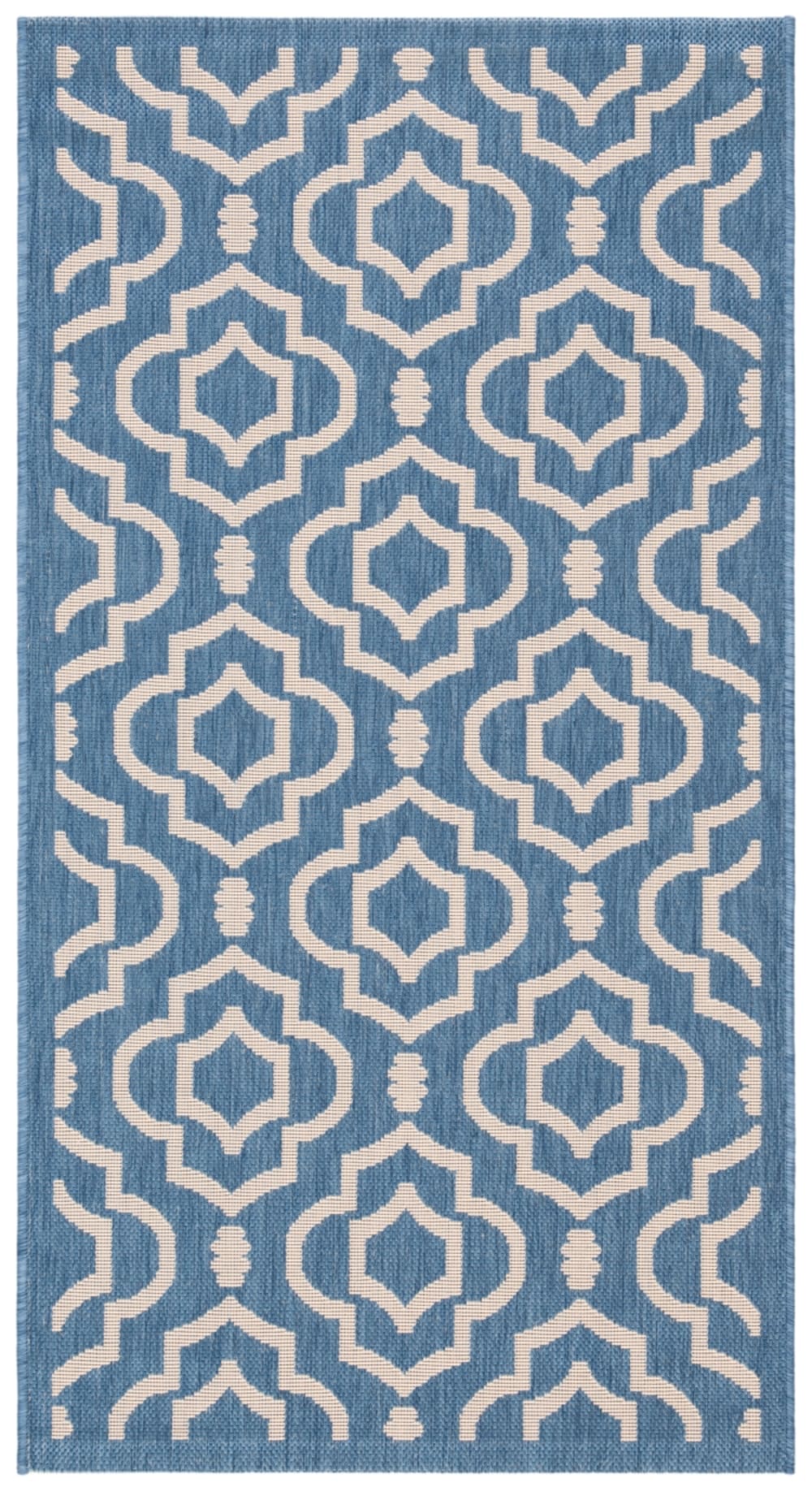 Safavieh Spalier Polypropylen-Teppich in Blau/Beige, 122 x 170 cm style classic chic Blau Pp - Polypropylen