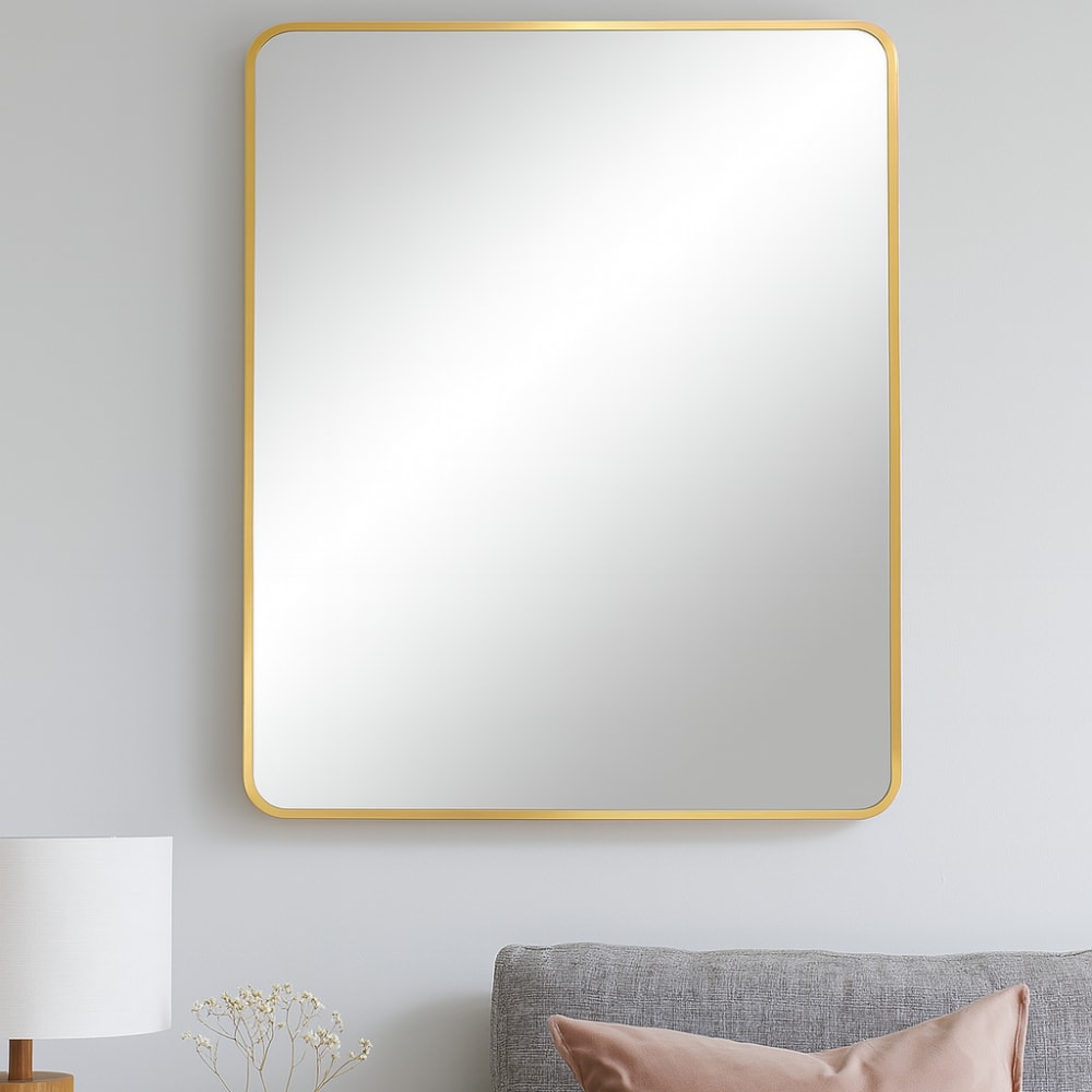 Miroir rectangulaire 50x70cm - laiton - Maisons du Monde