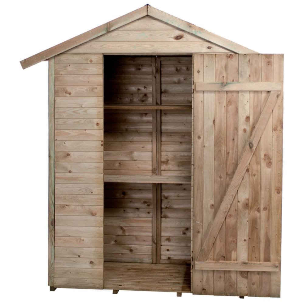 Armoire de jardin en bois marron 1,05 m²