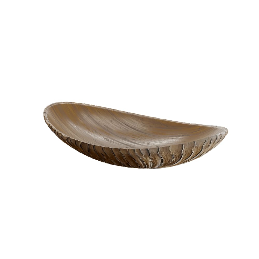 Coupelle décorative design aspect bois