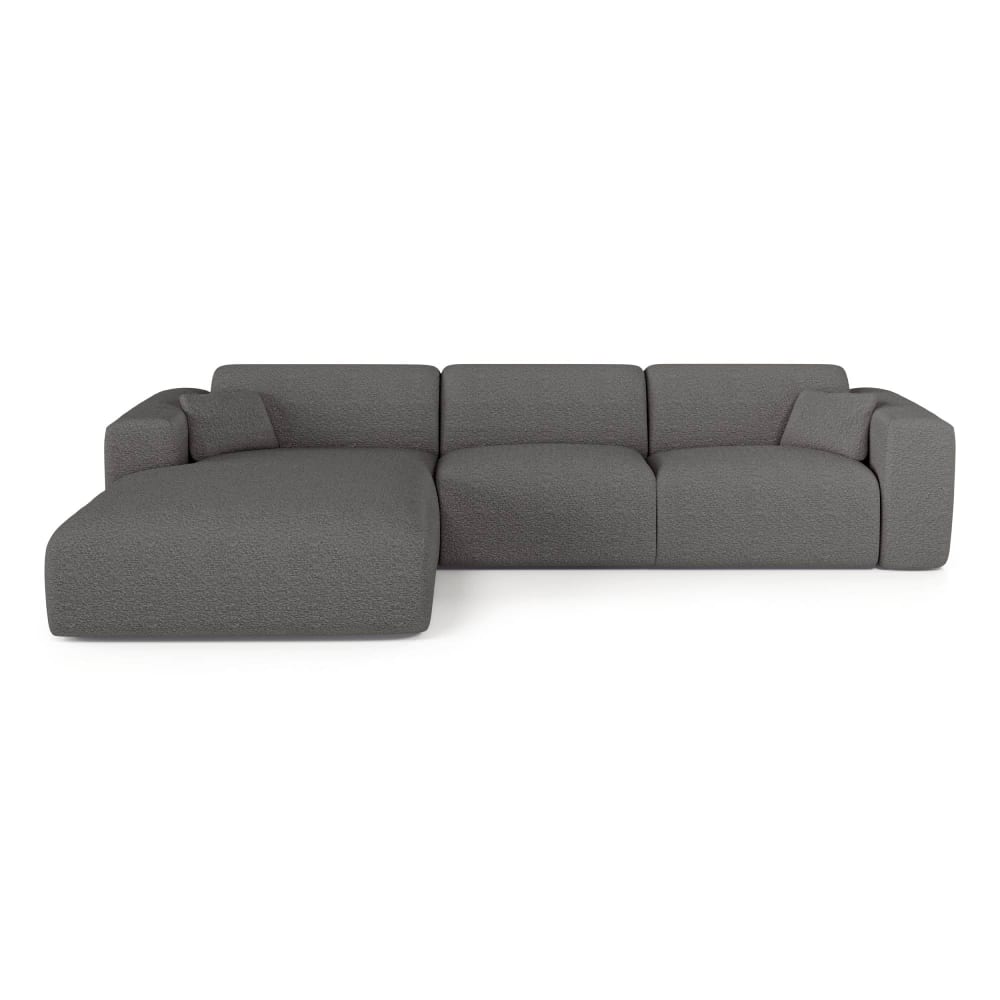 Canapé angle gauche - gris graphite