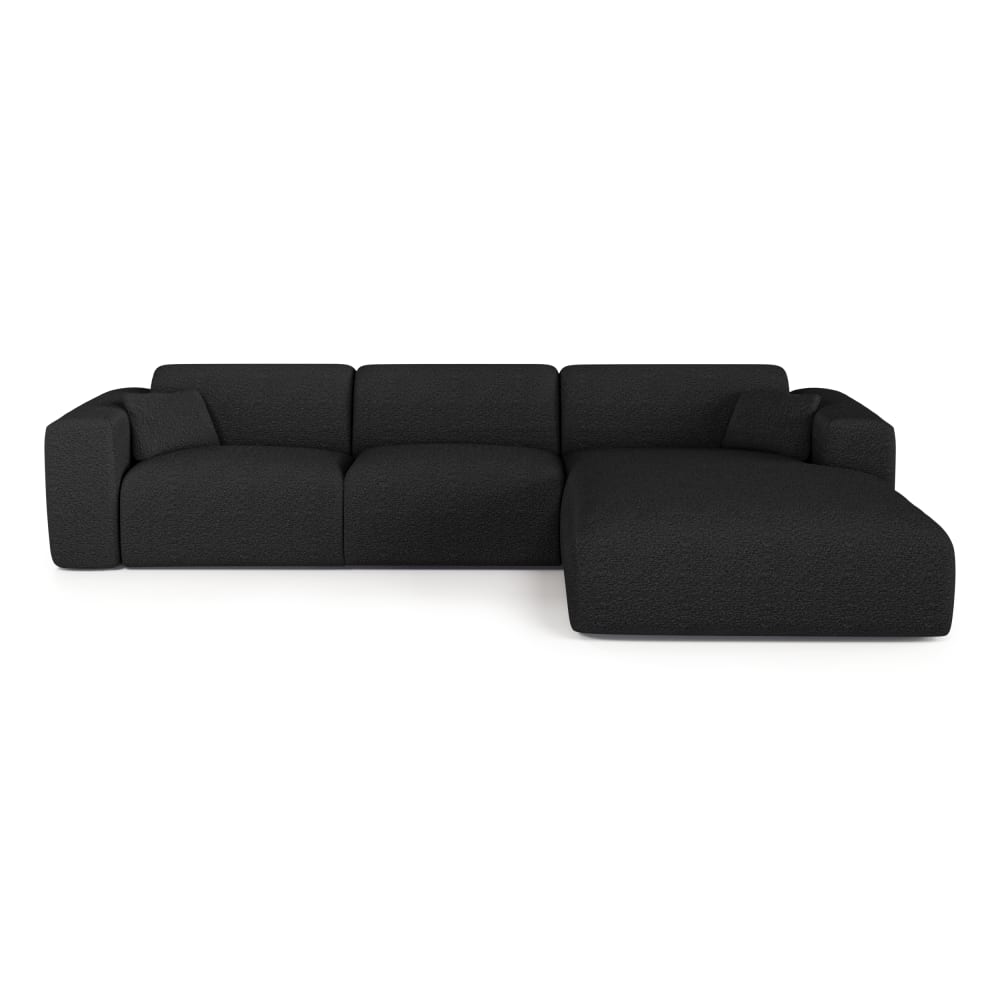 Canapé angle droit convertible - anthracite