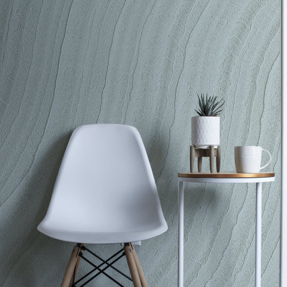 papel pintado panoramico con efecto de textura material azu