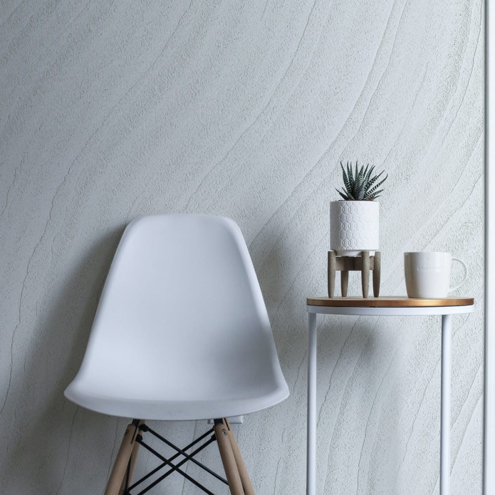 Acte Deco Panorama-Vliestapete Material-Effekt, Weiß 150 x 250cm style modern Weiß Öko-Tex Zertifikat Papier