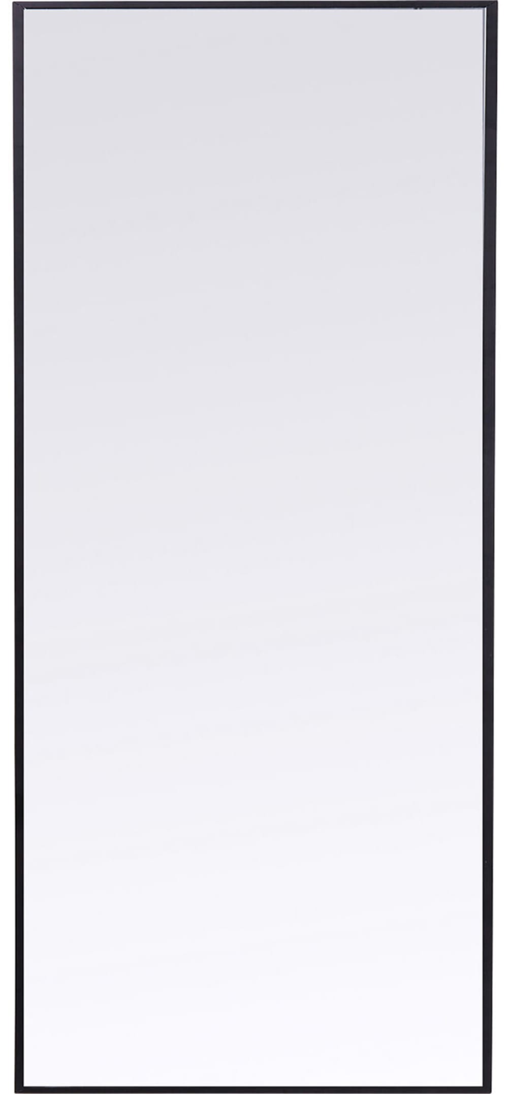 Miroir en métal noir 180x60