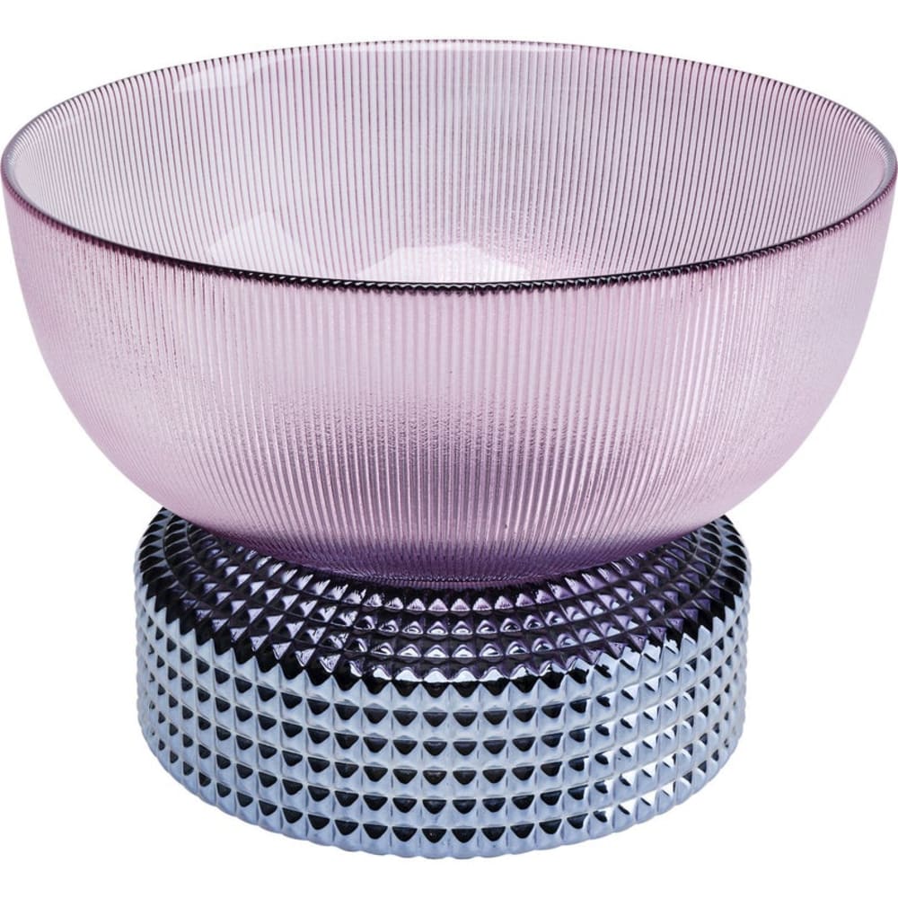 Kare Design Vase aus strukturiertem Glas, rot und blau, H22cm - Glas