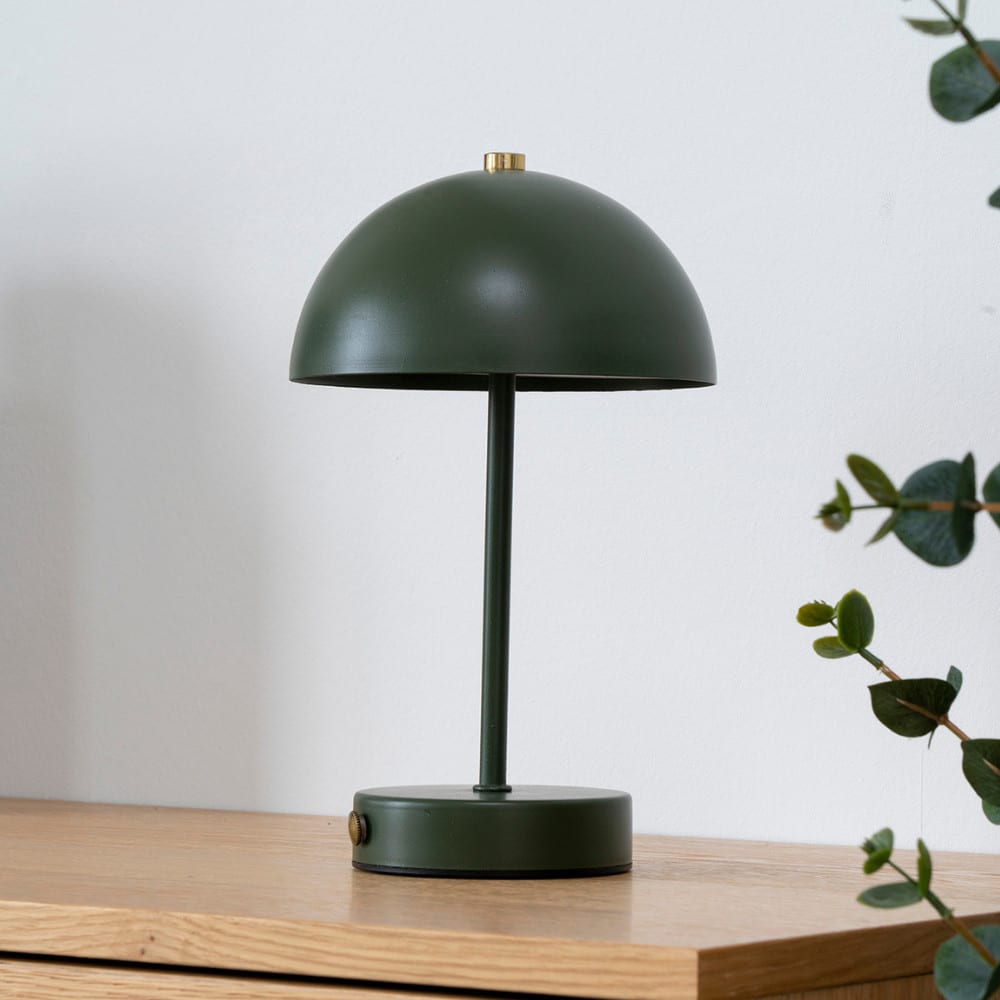 Lampe à poser en métal - vert — vue 3