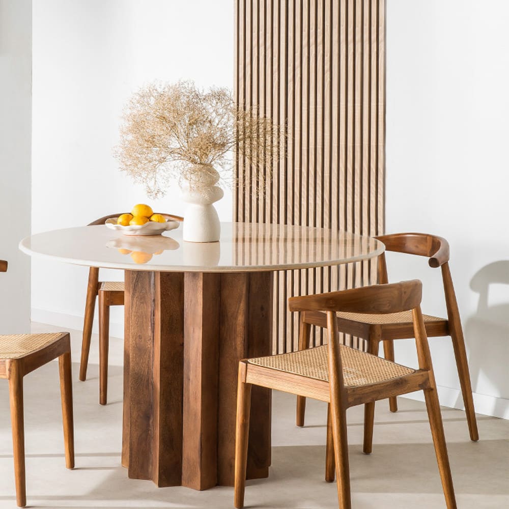 Lot de 2 panneaux en tasseaux de bois - Bois clair