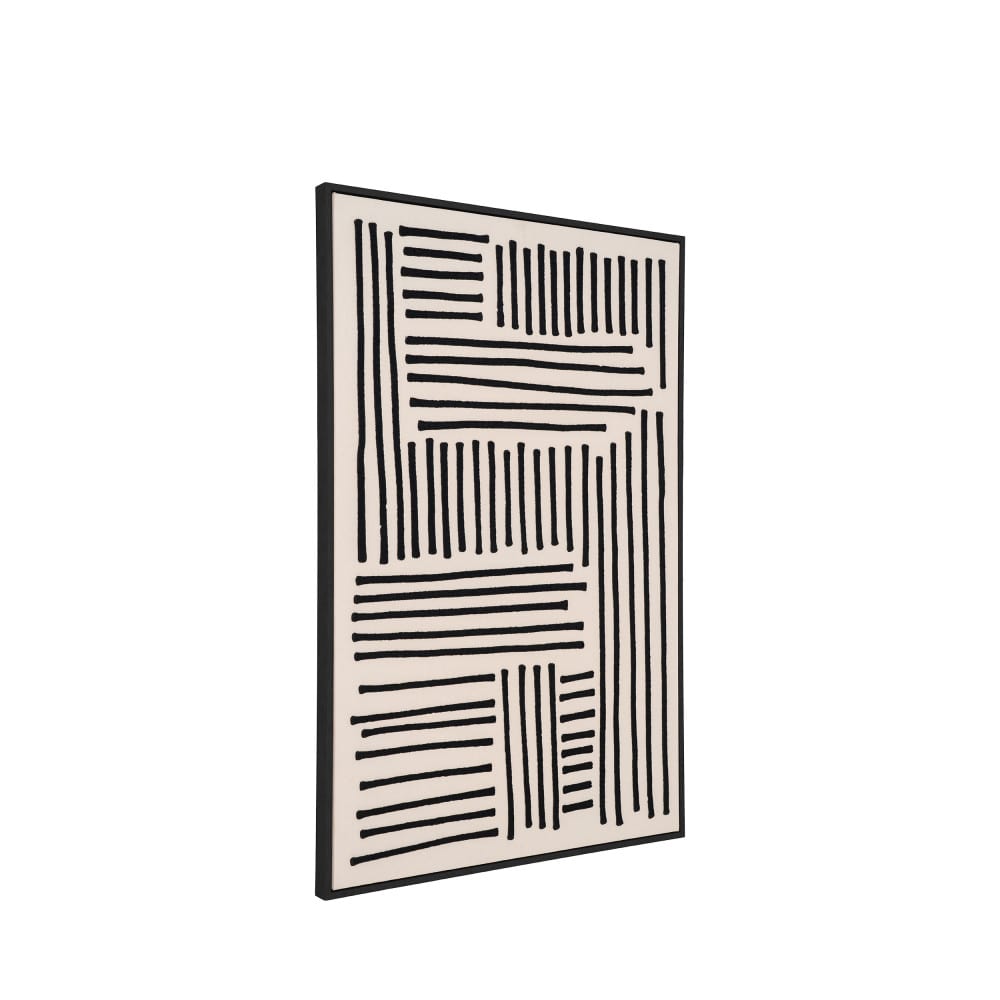 Tableau contemporain - noir et blanc - Maisons du Monde