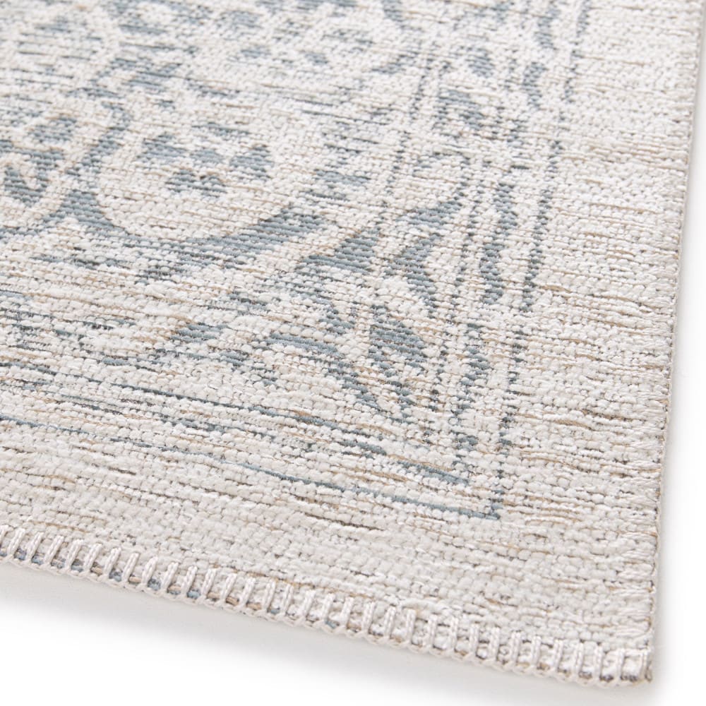 Tapis classique - 200x290cm bleu et beige polyester — vue 4