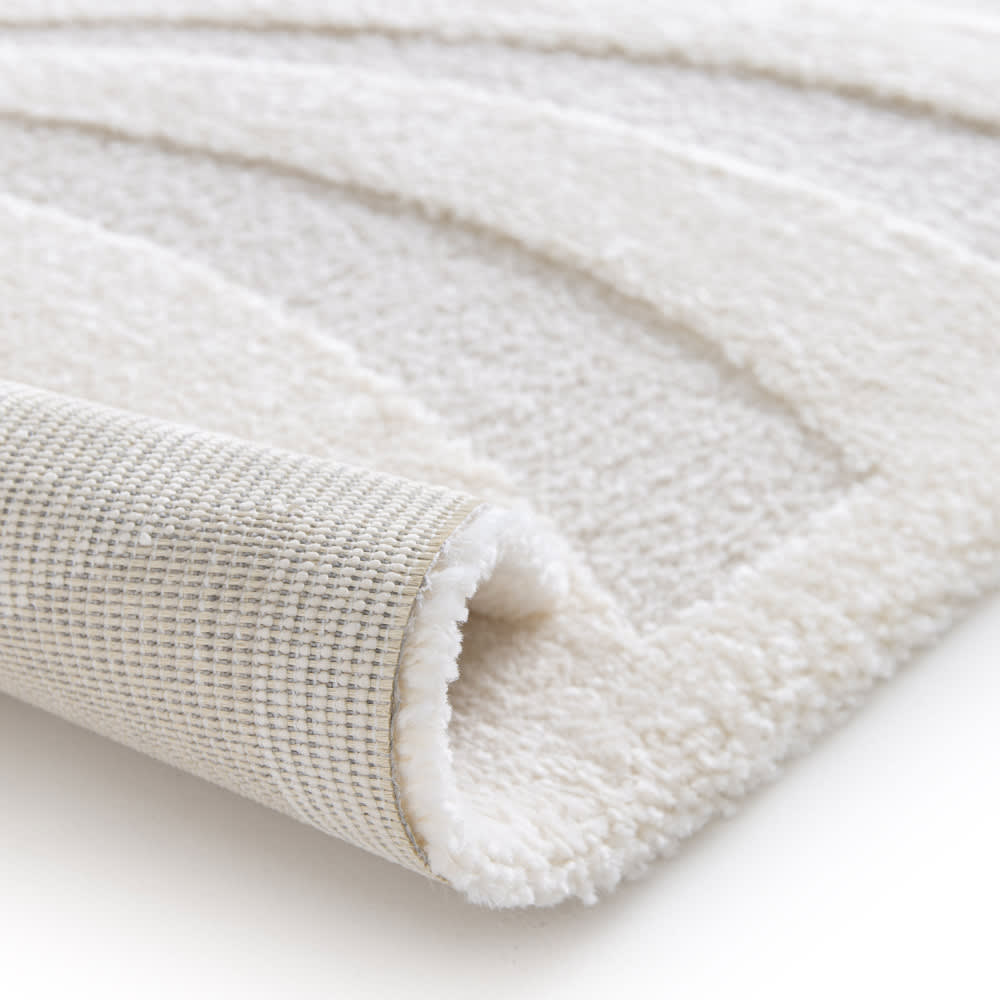 Tapis scandinave - 200x290cm écru polypropylène — vue 4