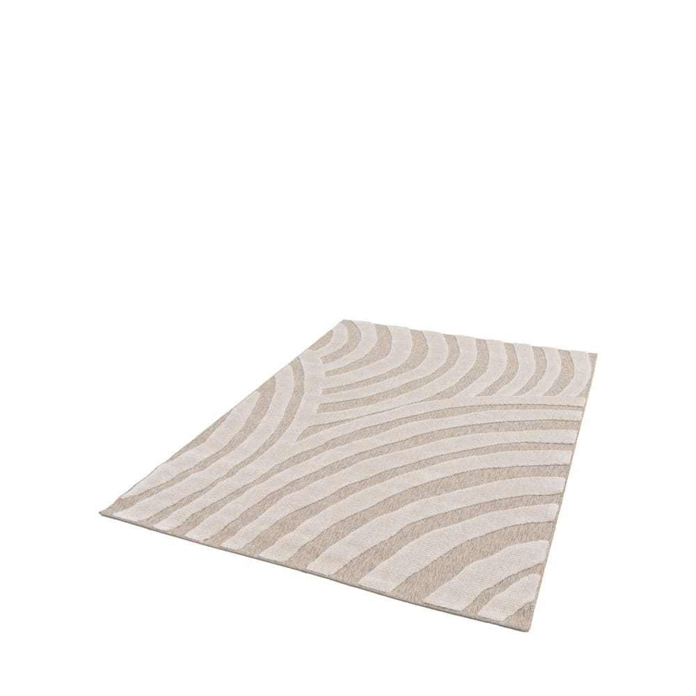 Tapis ethnique - 120x170cm beige polypropylène — vue 3