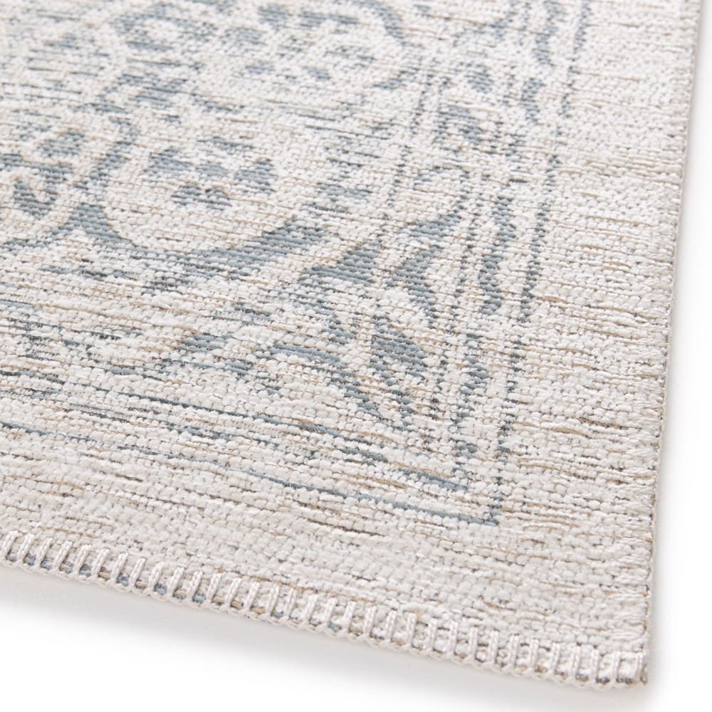 Tapis classique - 160x230cm bleu et beige polyester — vue 3
