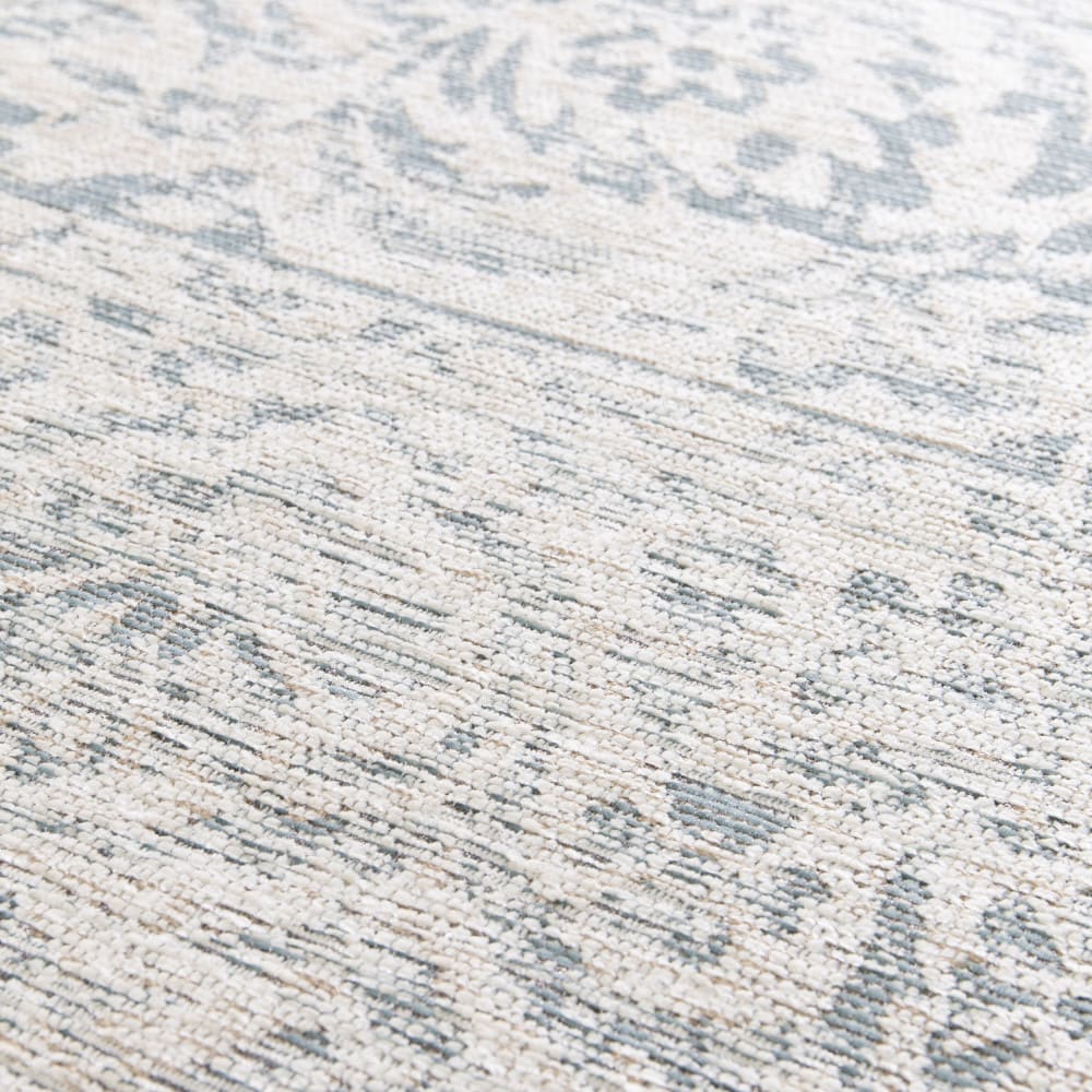 Tapis classique - 160x230cm bleu et beige polyester — vue 4