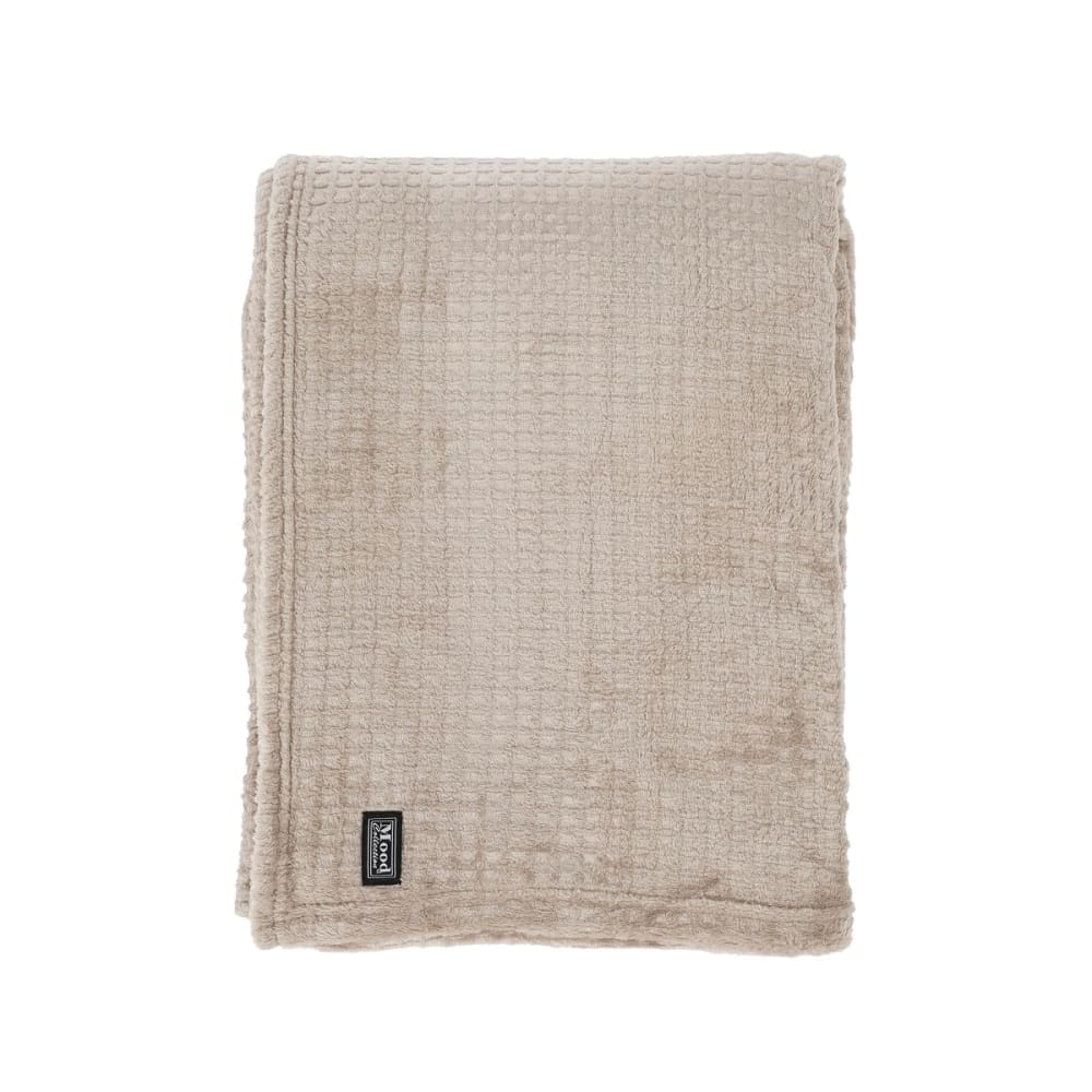 Plaid beige polyester h1xl130xl180cm - Maisons du Monde