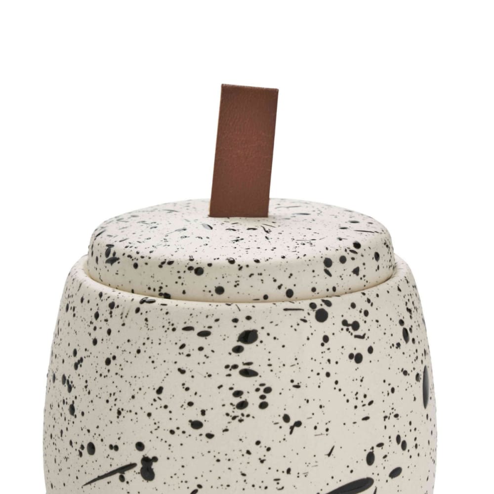 Pot à coton en céramique tacheté à la main — vue 4