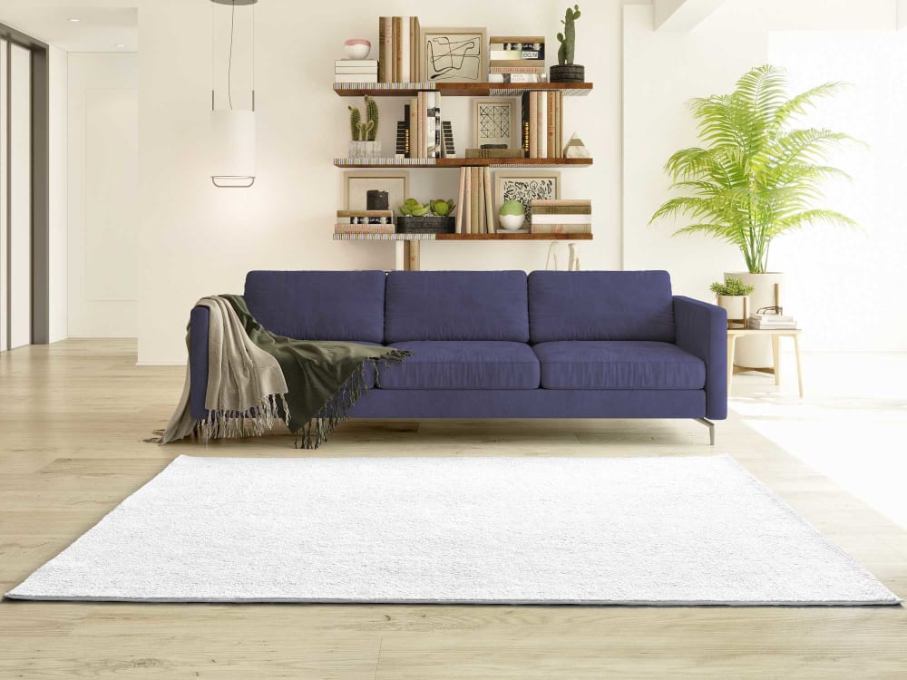Tapis lavable blanc 80x150 cm — vue 3