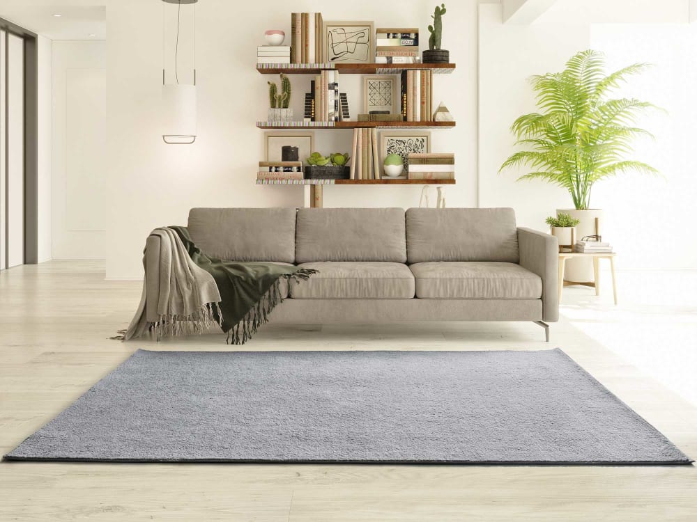 Tapis lavable gris 80x150 cm — vue 3