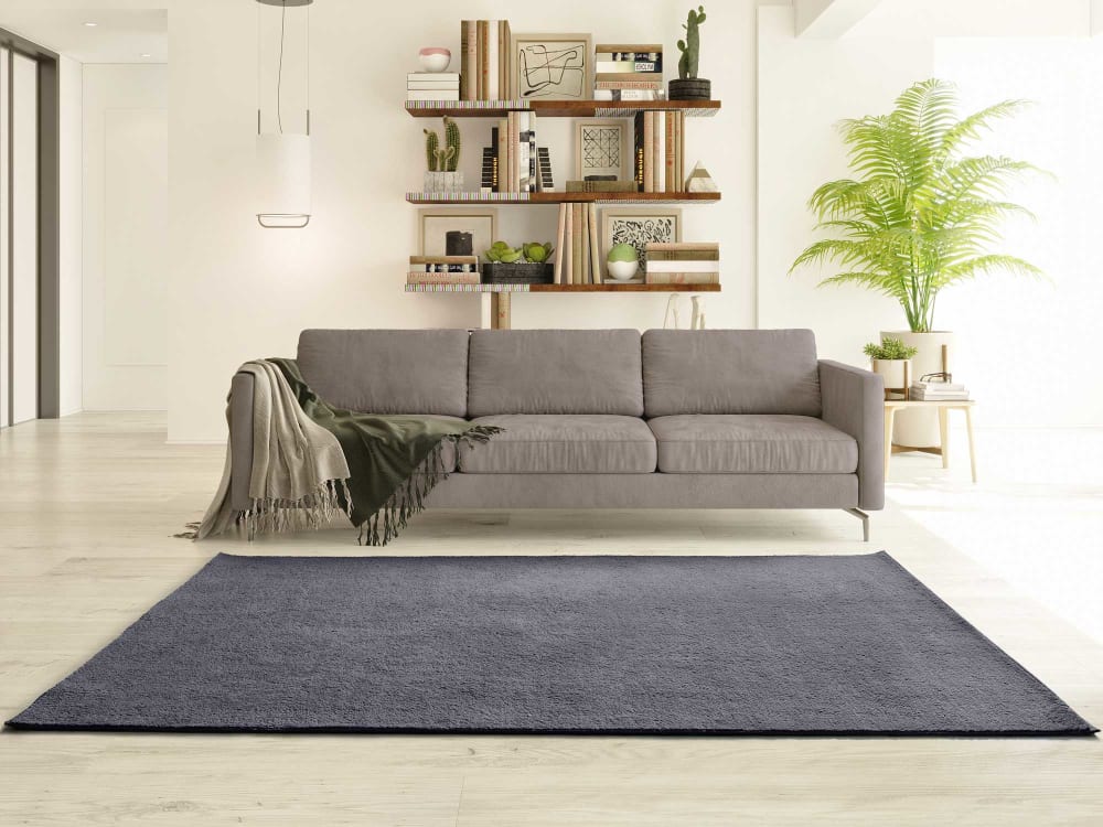 Tapis lavable anthracite 80x150 cm — vue 3