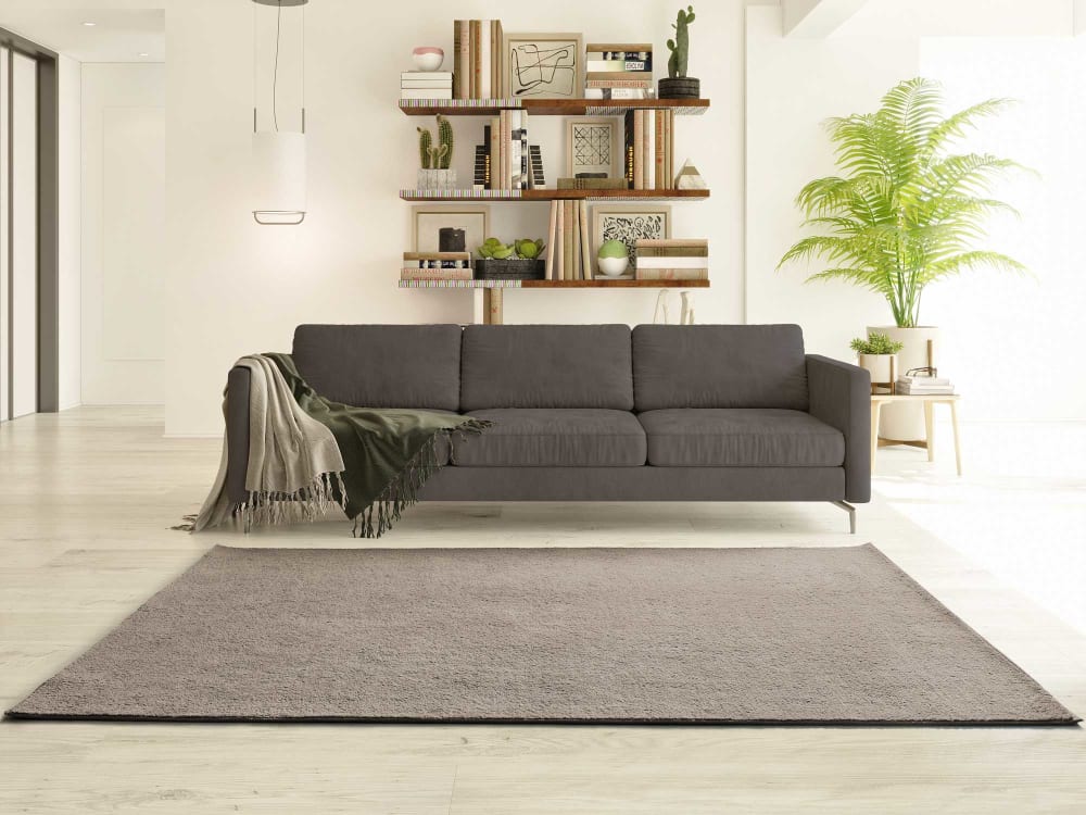 Tapis lavable marron 80x150 cm — vue 3