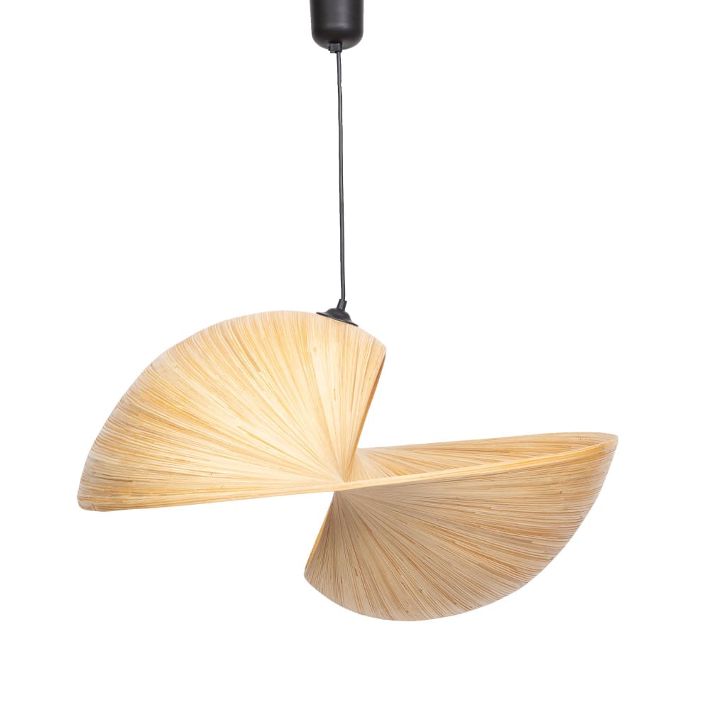 Suspension en bambou forme coquillage 38x70 — vue 4
