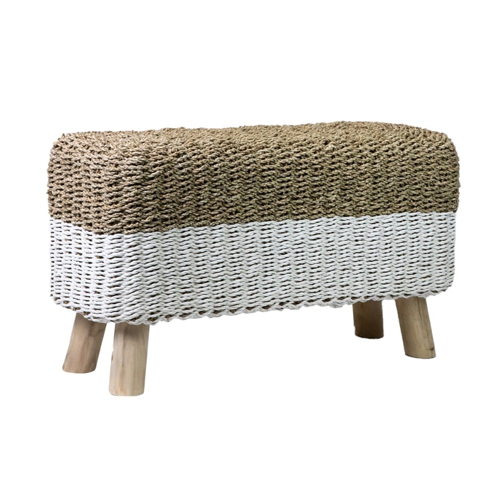 banc marron et blanc