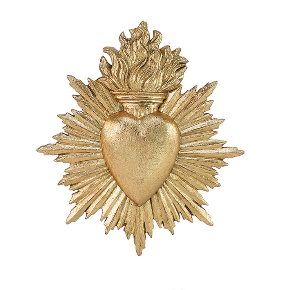 Opjet Grand ex-voto déco murale métal doré 2 x 15.4 style contemporain
