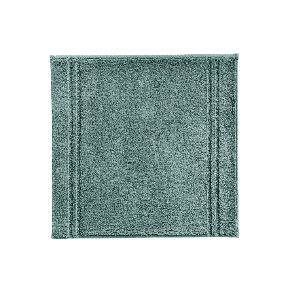 Tapis de bain en coton vert de gris 50x90cm