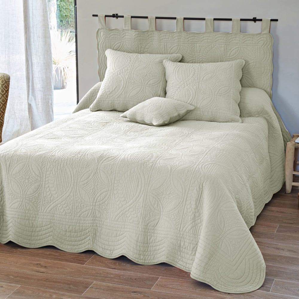Housse de coussin en coton blanc écru 40x40cm — vue 3