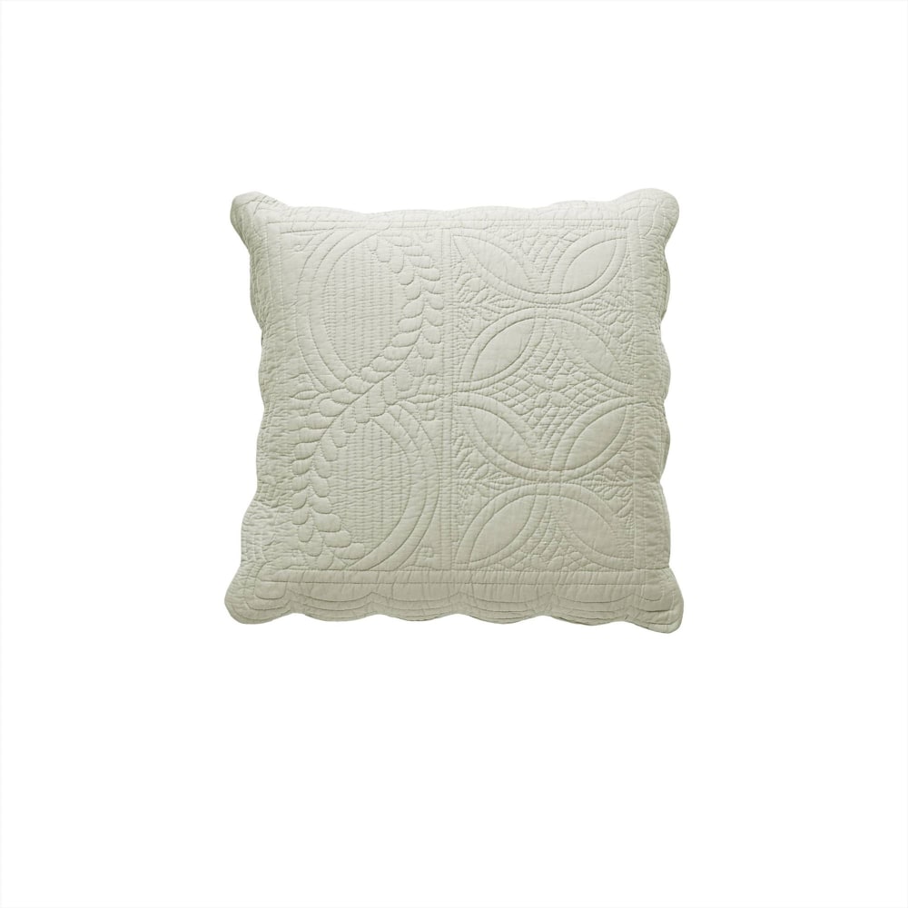 Housse de coussin en coton blanc écru 40x40cm — vue 4