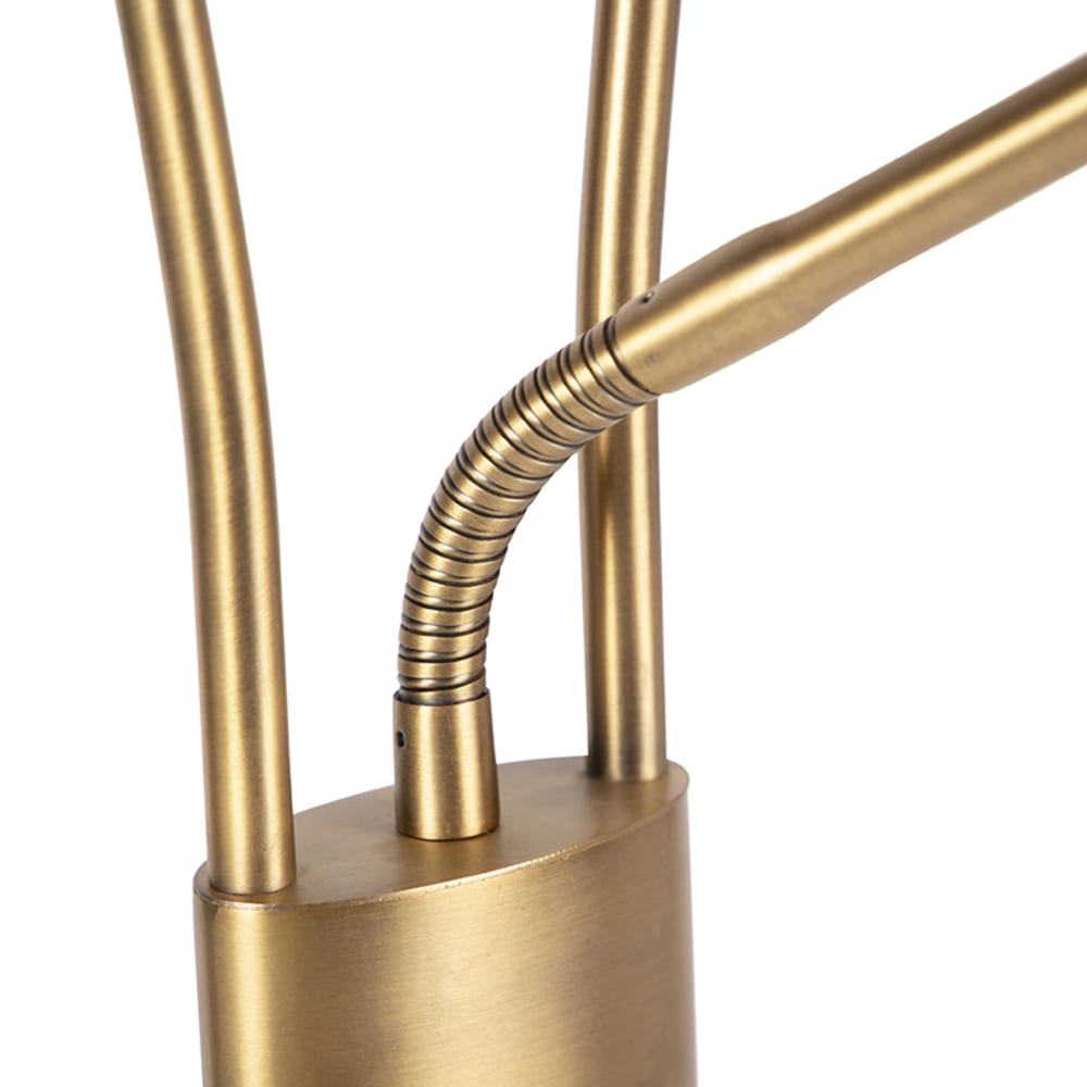Lampadaire moderne bronze led dimmer — vue 3