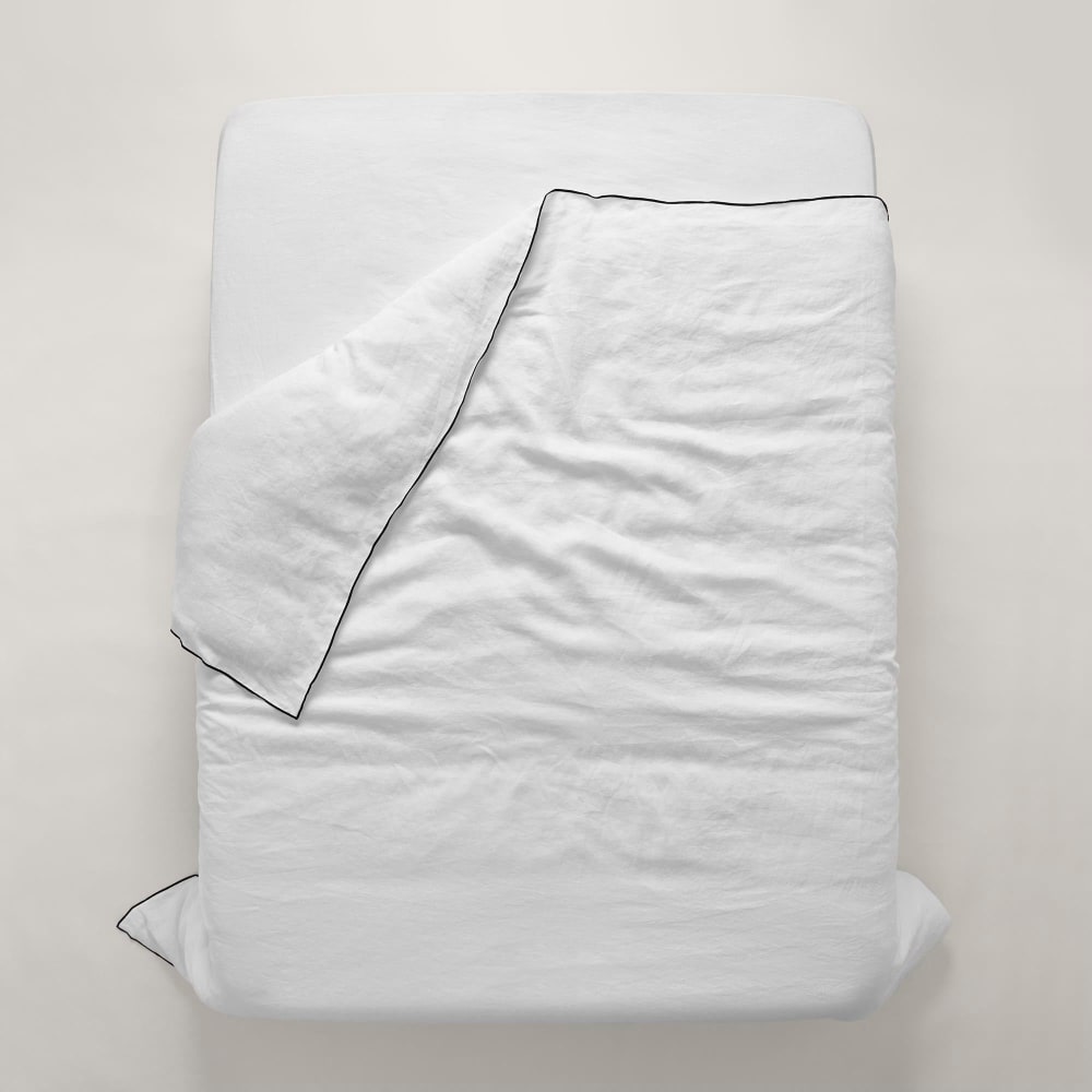 Housse de couette en lin blanc 260x240 cm - Maisons du Monde