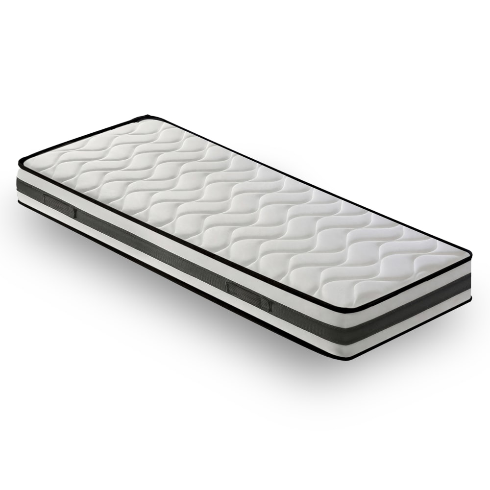 Materassiedoghe Orthopädische Matratze Doppelkomfort, 90X200 Höhe 20 cm Schwarz Pes - Polyester