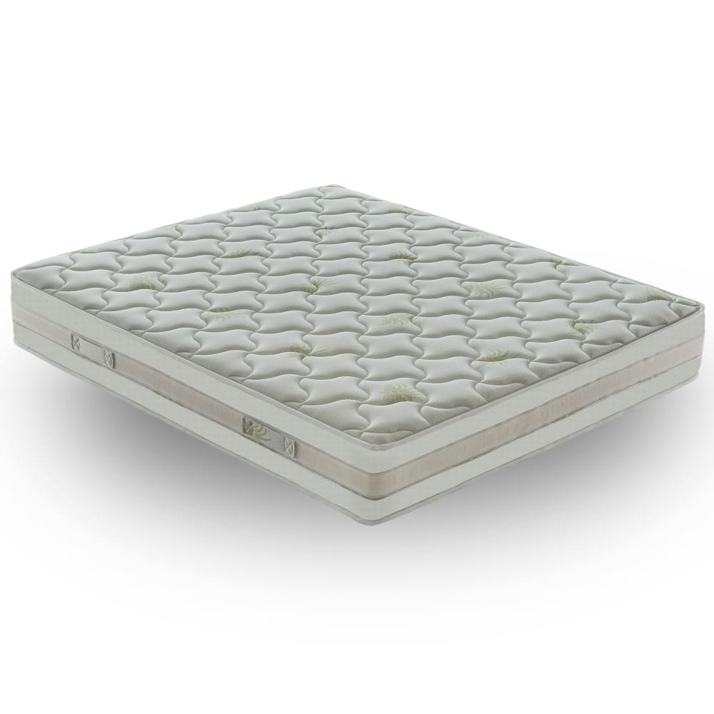 Materassiedoghe Orthopädische Matratze, Bezug Aloe 160X200 Höhe 25 cm Weiß Pes - Polyester