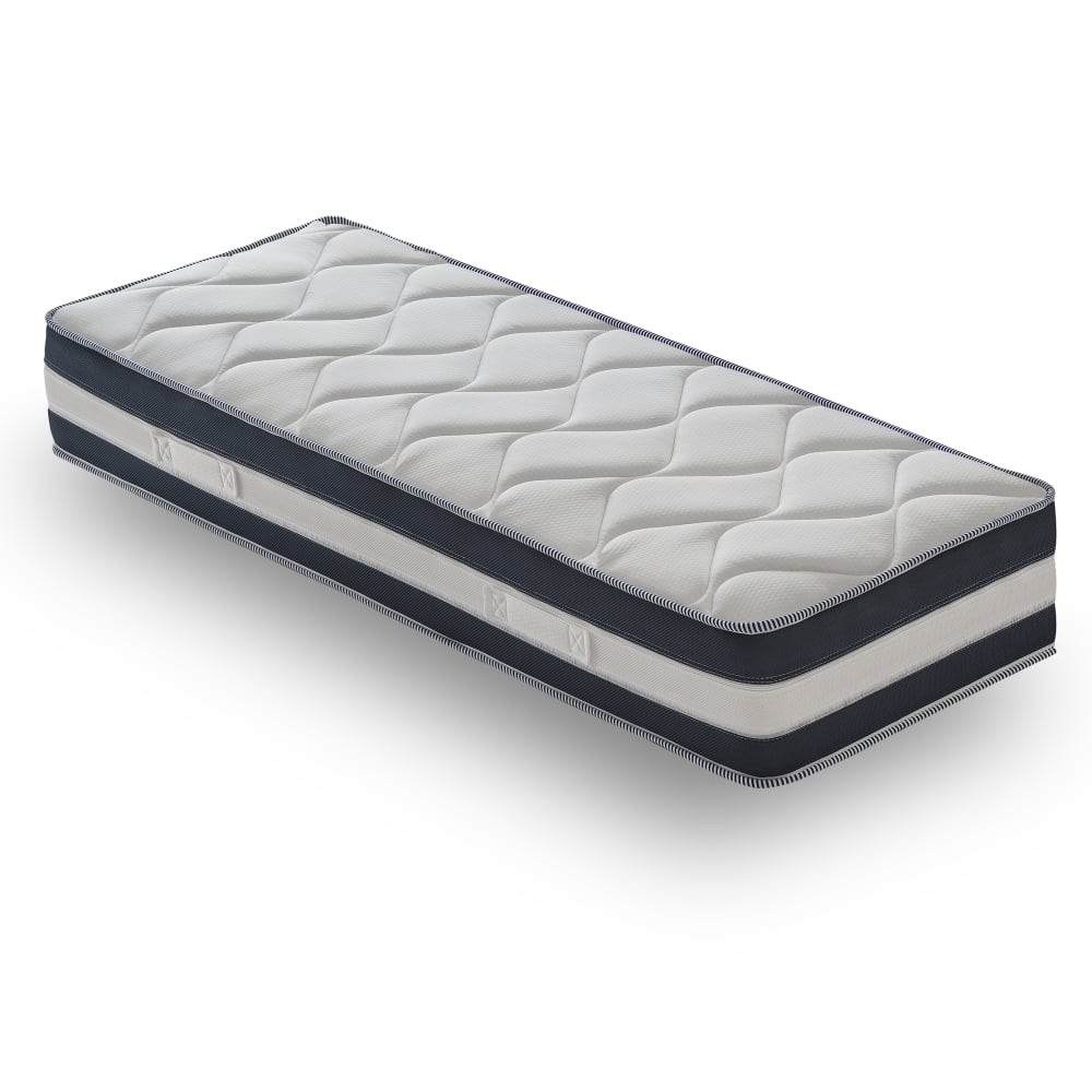 Materassiedoghe Orthopädische Viskoelastische Matratze 90X200 Höhe 27 cm Blau Pes - Polyester