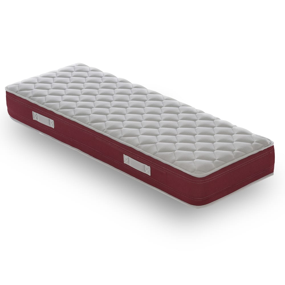 Materassiedoghe Matratze 90X200 - Federkernmatratze – Höhe 21 cm Grau Pes - Polyester