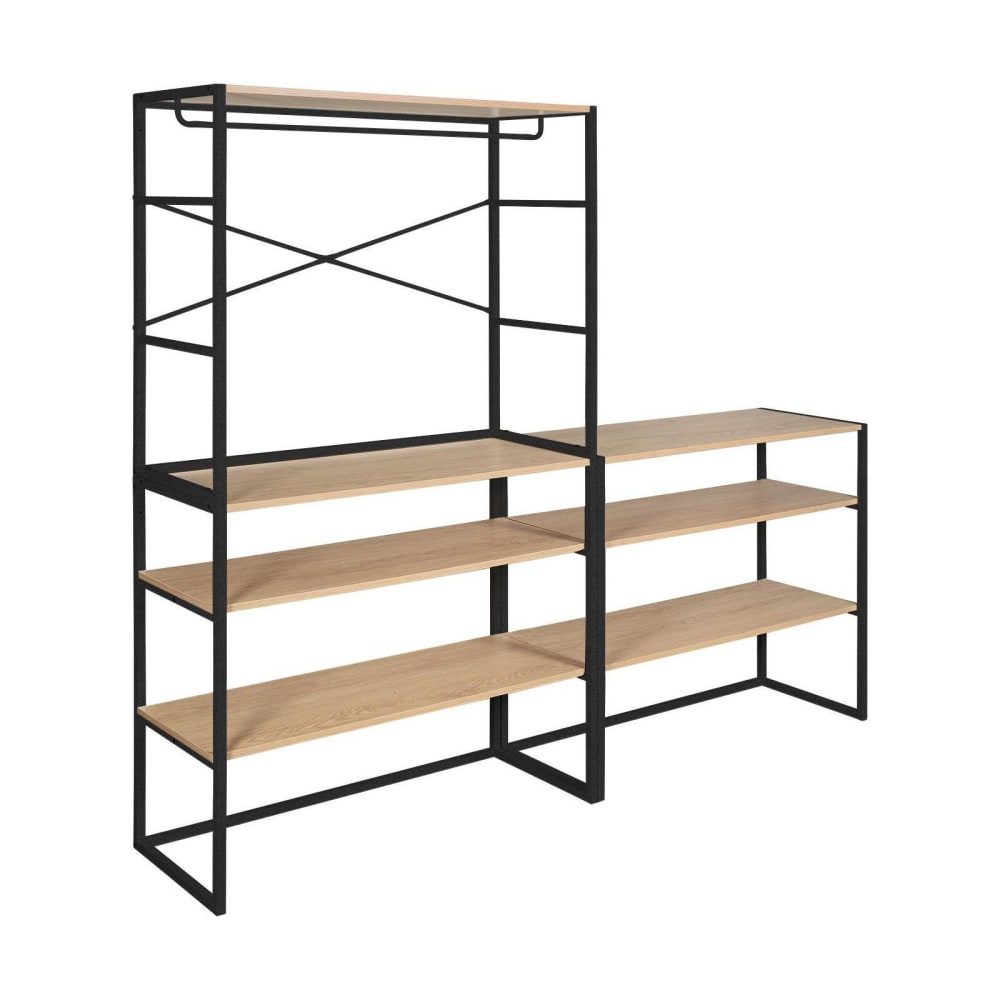 Lot de 3 portants vêtements sous combles  modulables 300x85cm