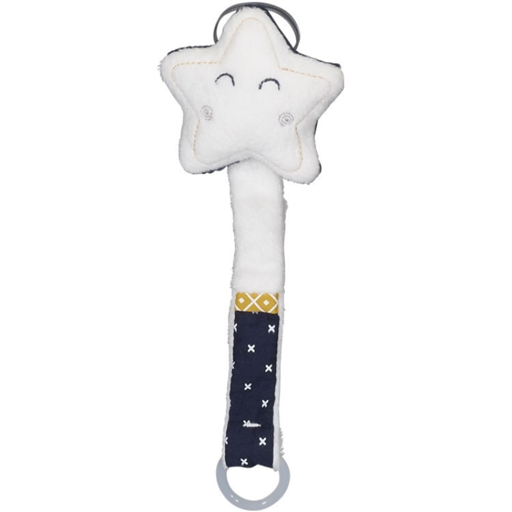 Sauthon Attache sucette Hello Blanc Coton - 5x22x3cm