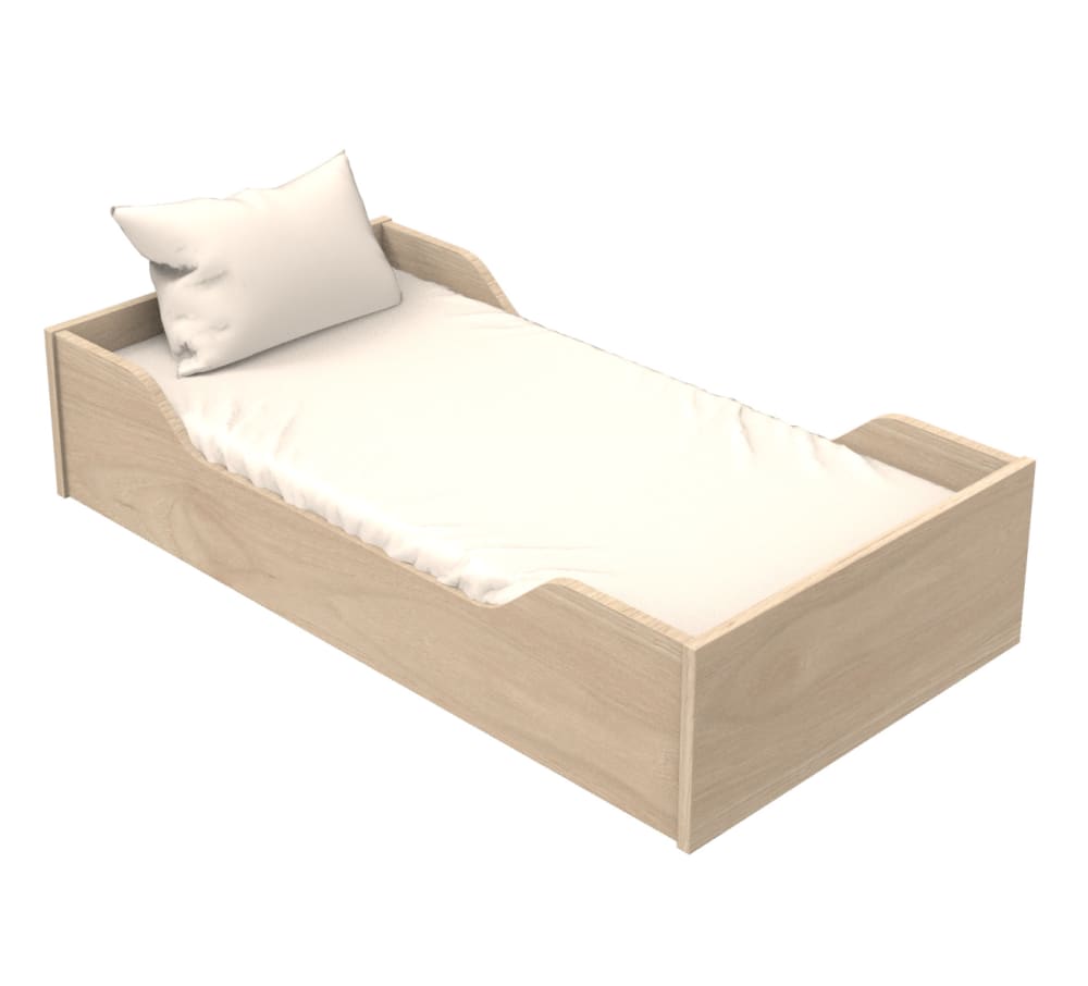 Lit bébé évolutif - Little Big Bed en bois décor chêne suave