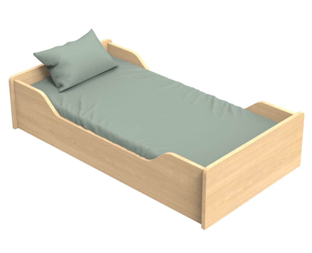Lit bébé évolutif - Little Big Bed en bois décor chêne miel