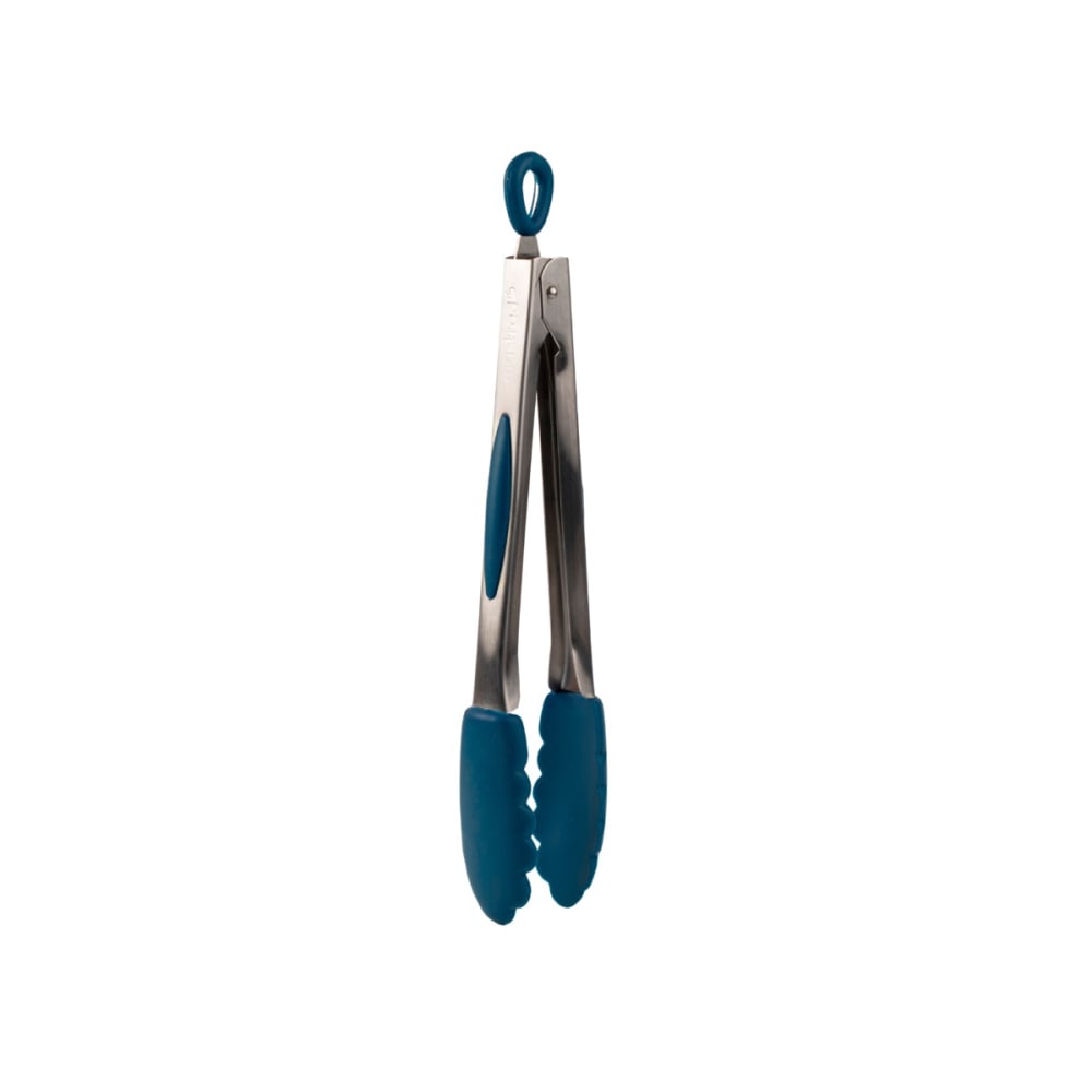 Mastrad Pince de cuisine acier et silicone Bleu
