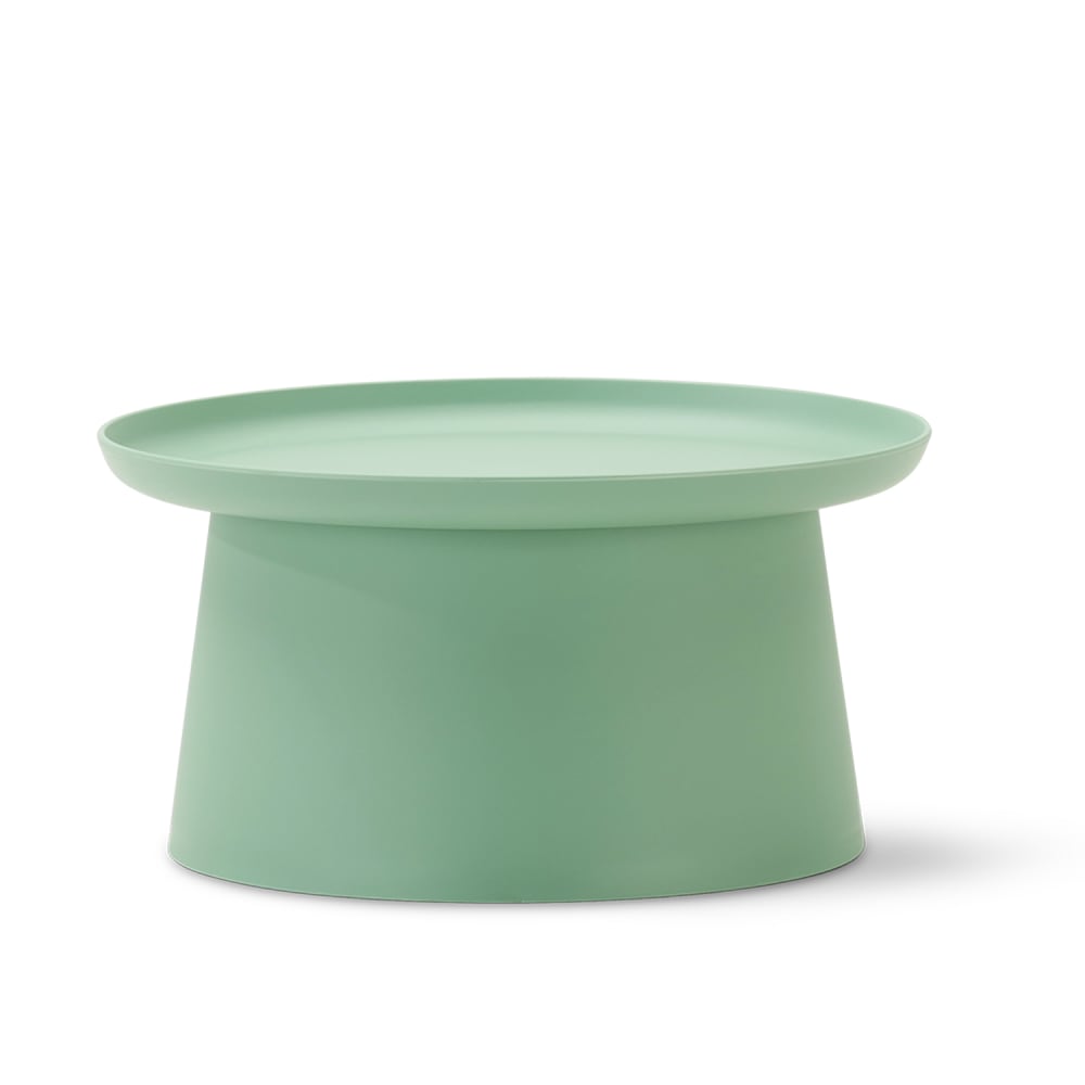 Table d’appoint ronde en polypropylène verte D70cm