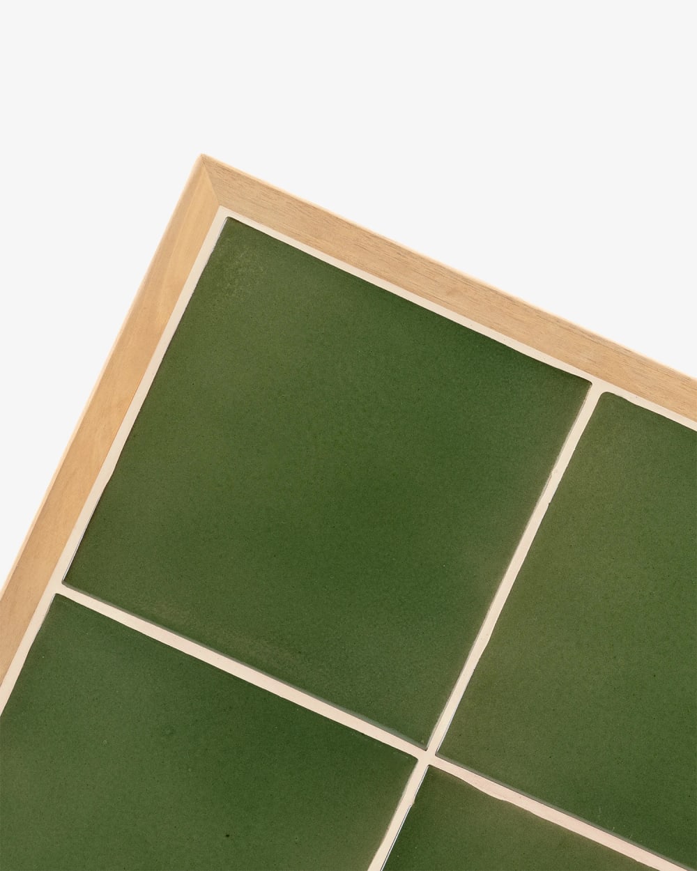 Table repas de jardin 125x65 en bois et céramique vert clair - Maisons du Monde